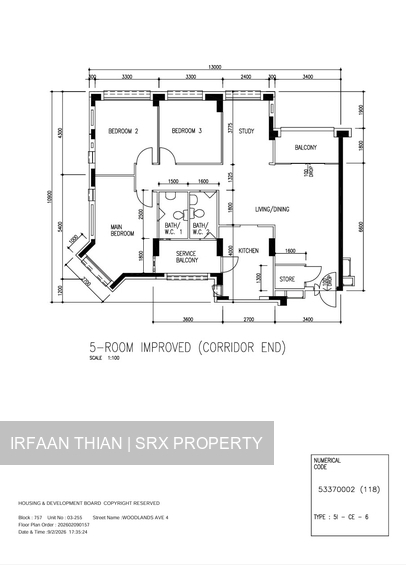 Blk 757 Woodlands Avenue 4 (Woodlands), HDB 5 Rooms #560924781